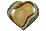 Wide, Polychrome Jasper Heart - Madagascar #239084-1